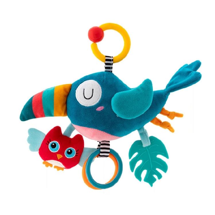 Developmental Crib Toy Feature Auditory Rattles Colorful Designs To Improve Infant Sensory Perception Coordination