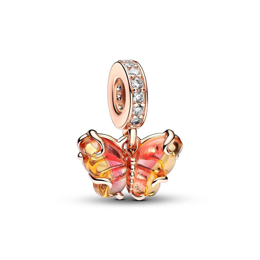 New Charms Sparkling Rose Gold Airplane, Globe & Suitcase Triple Heart Winged Angel Diy Jewelry Gift Fit Original Bracelet Beads
