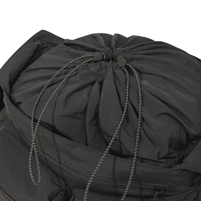 Kirsh Pocket Drawstring Crossbody Bag [Black]