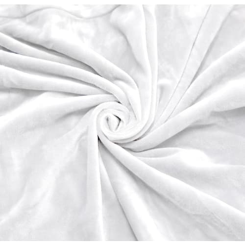 Stretch Seat Cover, Velvet, Stretch Material, Washable, Armless, Simple Solid Color, for Dining Chairs (white)