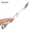White Wooden Sword Fashion Wood Machete Decorative Cospaly Sword Halloween Mace Crutch Wand Crosier Sword Toy 106cm