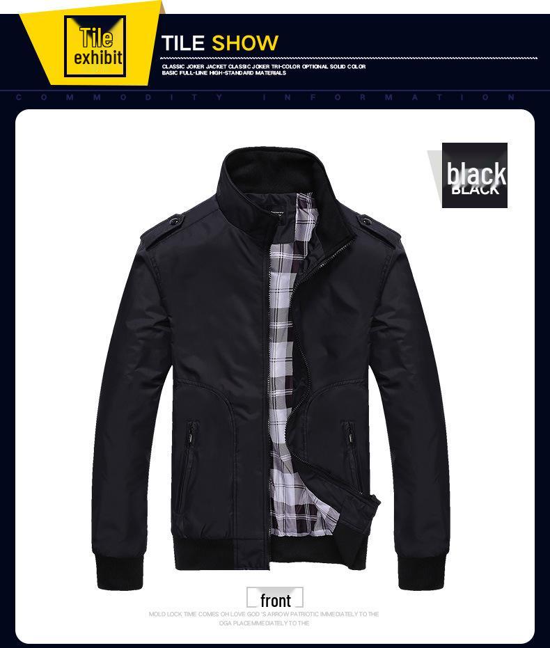 2022 Herren Casual Übergröße Frühlingsjacke für reife Erwachsene – Europäische Passform