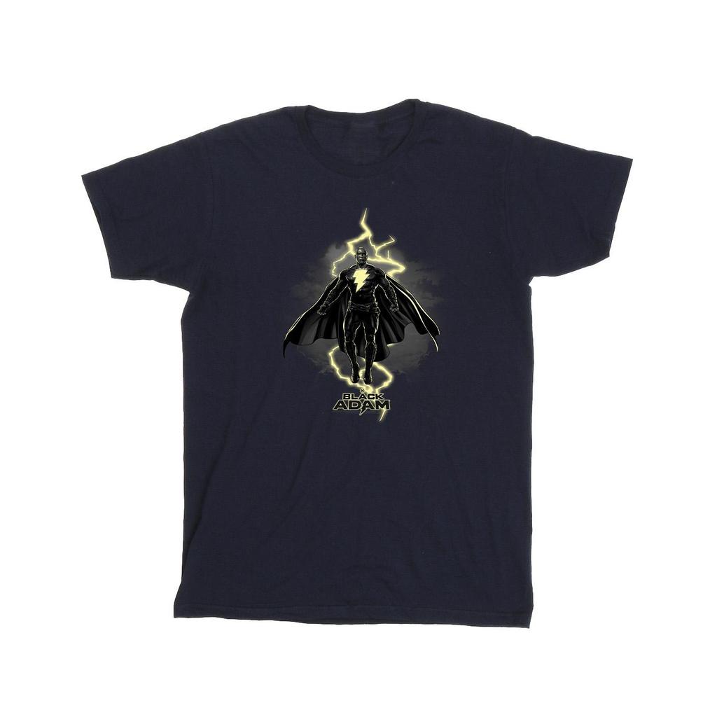DC Comics Boys Black Adam Hovering Bolt T-Shirt