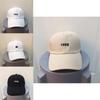 Chic Korean Style M Letter Beige Baseball Hat For Women Sunshade Cap