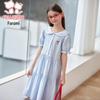 Girls' Summer Academy Style Doll Collar Princess Dress