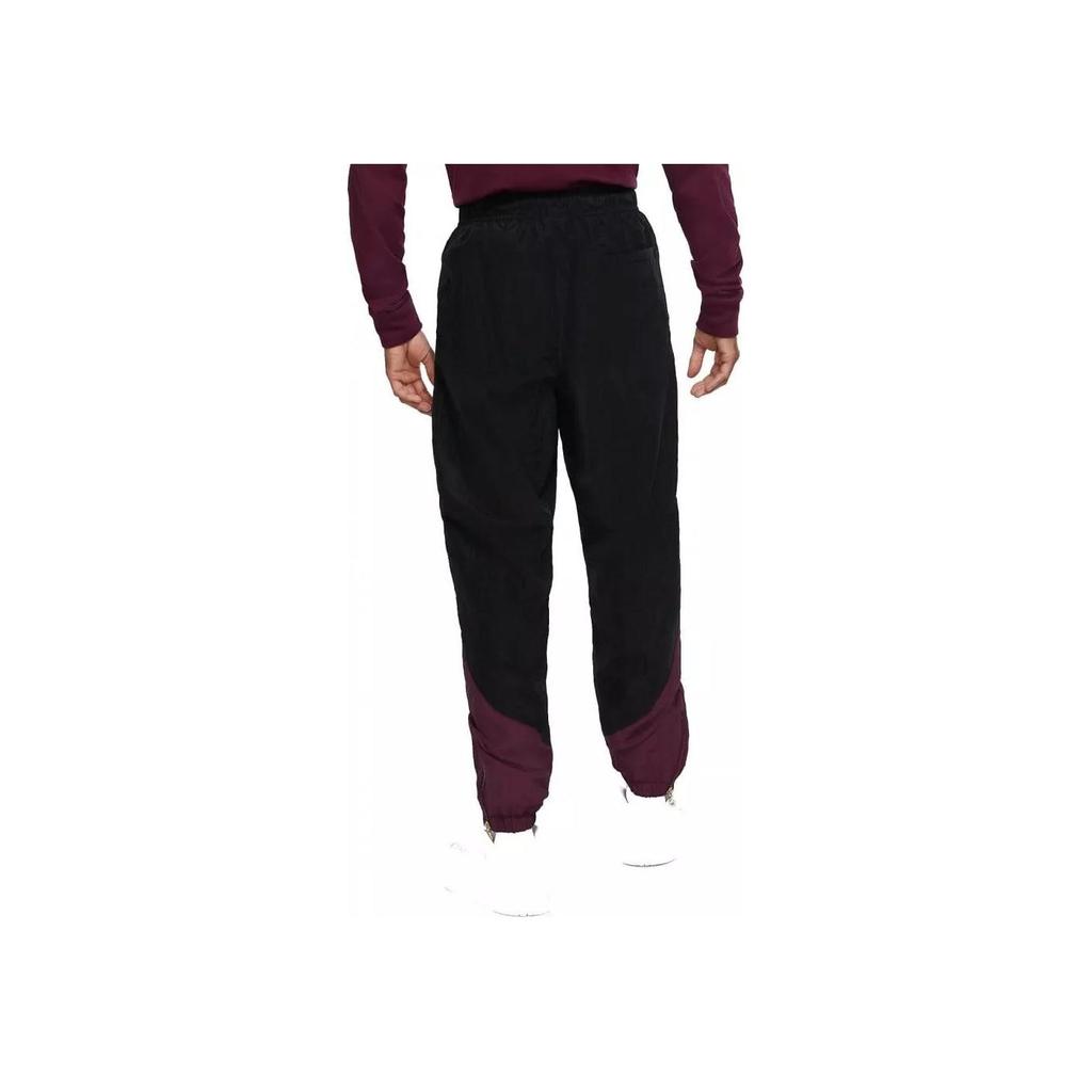 Jordan Color Block High Waist Drawstring Casual Pants Men bottoms Black CZ3767-010