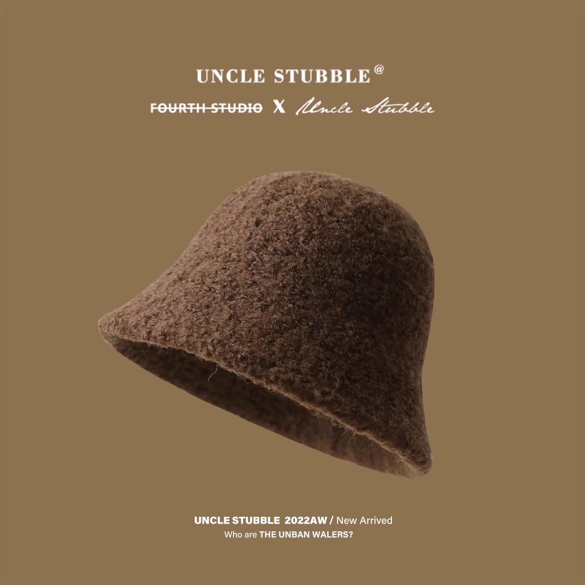 

Зимняя настольная лампа-шляпа для девочек Простая и элегантная однотонная шляпа-ведро Теплая Натуральная защита лица Шляпа-ведро Шляпа рыбака one size