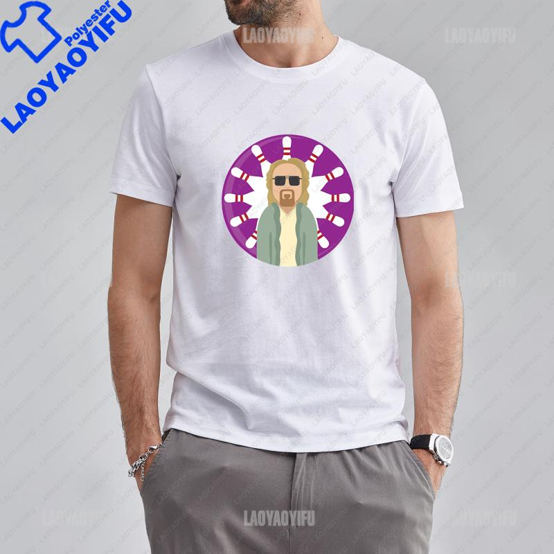 The Dude Abides Man Big Lebowski Tshirt Short Sleeve O Neck Man Unique Vintage Humor Tees Streetwear Unisex T Shirts Hiphop