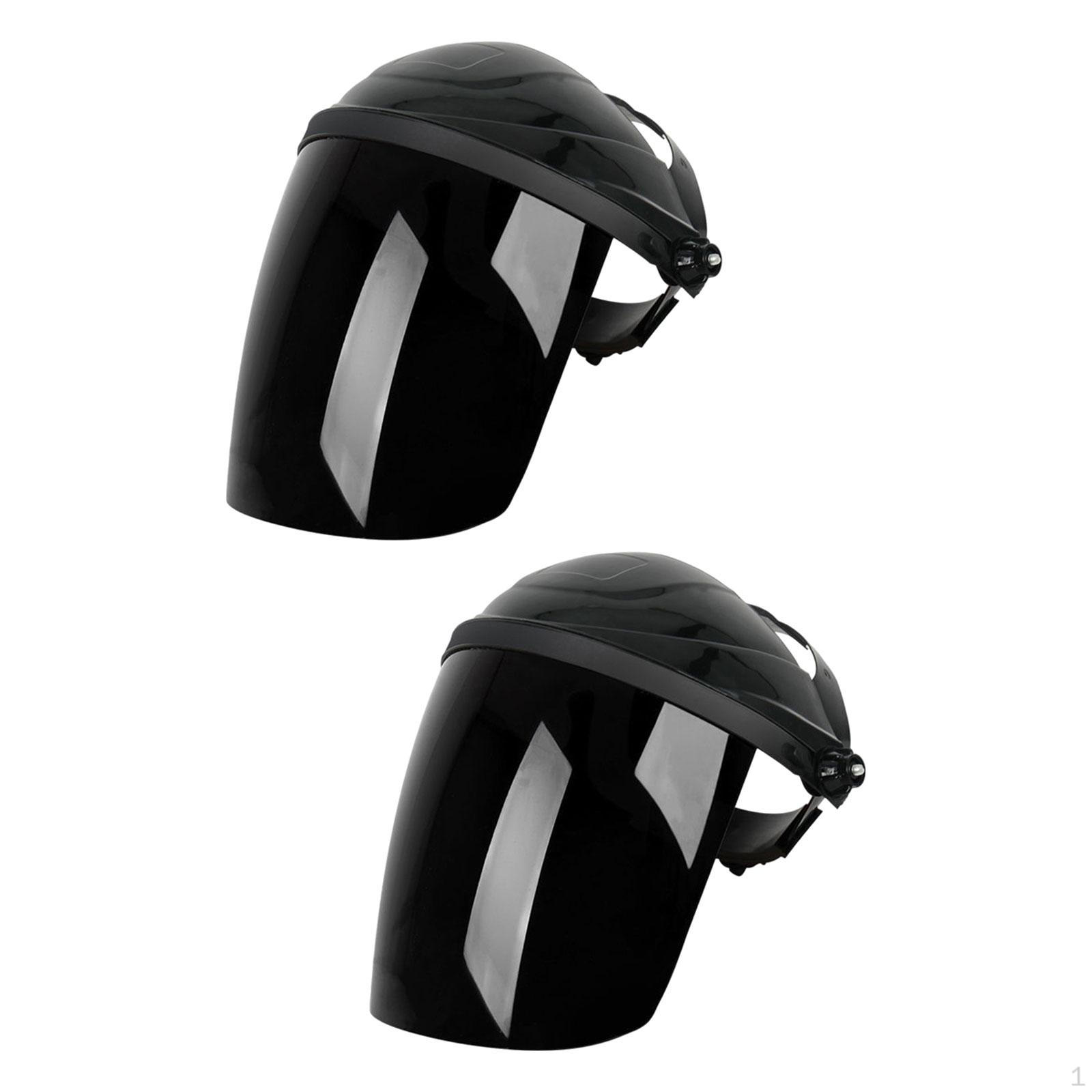 2 упаковки прозрачных масок для защиты при сварке чёрный