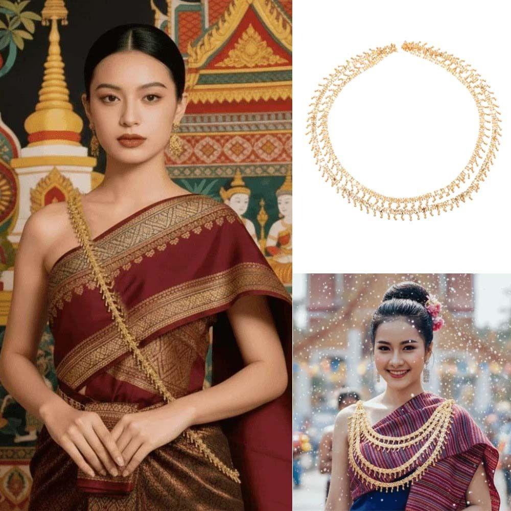 Multi-purpose Golden Shoulder Chain Retro Dai Style Shoulder Chain Dress Ornament