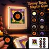 Halloween Bewegungsnachtlicht, Rotierende Scheibe Singendes Acryl Kühlschrank, Kreative Tischdekoration