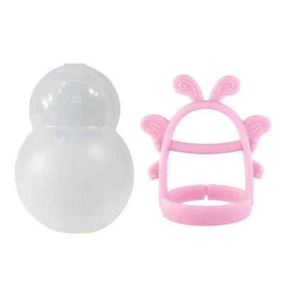Agaphra Schmetterling Handgelenk Beißring + Etui, Rosa, Koreanische Babyprodukte