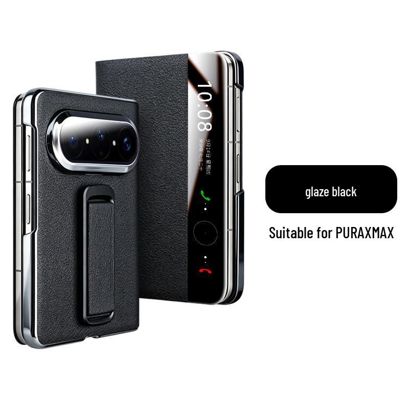 Qiali Leather Foldable Phone Case for Huawei Pura X Max - Ultra-thin, Full Coverage, Anti-drop Flip Cover