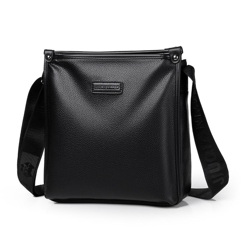 New shoulder bag casual men's bag messenger bag vertical men's large-capacity business bag fashionable and simple men's bag