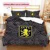 Set Copripiumino con Fantasia Aston Villa F.C Decorazione per la Casa Regalo (1 * copripiumino + 2 * federe senza imbottitura)