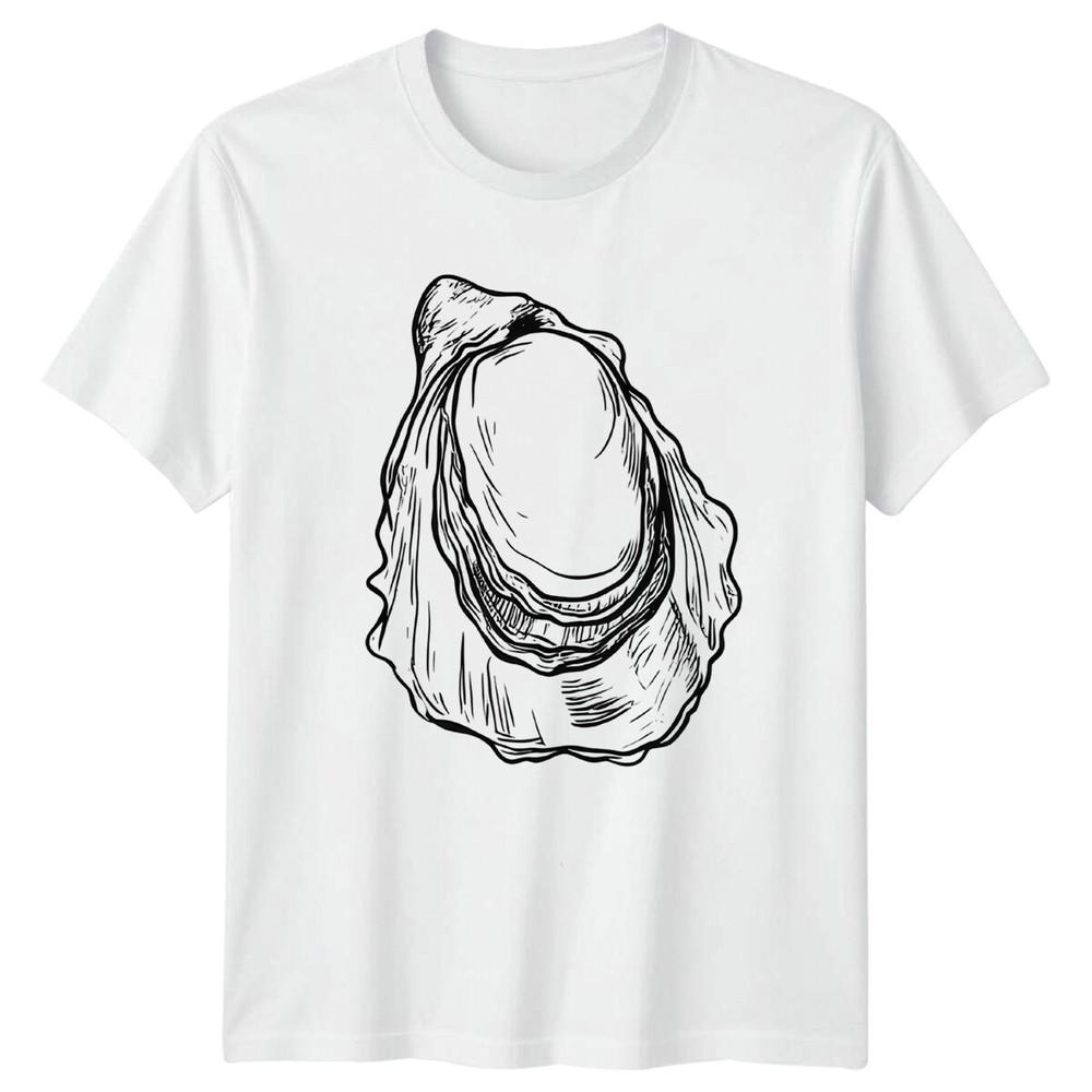 Oyster Sea Life Animal Unisexs TShirt Unisexs Tee Graphic Unisex Top S