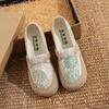 Customized old Beijing cloth shoes summer women's trend comfortable versatile soft sole non-slip mesh one pedal lazy fisherman shoes