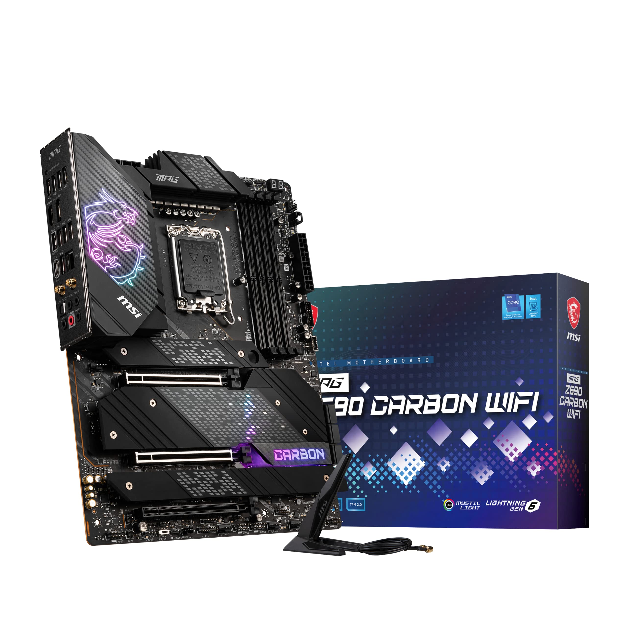 

MSI MPG Z690 CARBON WIFI Материнська плата ATX Intel Z690 MB5600 [З чіпсетом]
