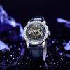 Rotating Gypsy Star Empty Disc Diamond Watch Men'S Fashion Sun Moon Star Waterproof Luminous Men'S Watch