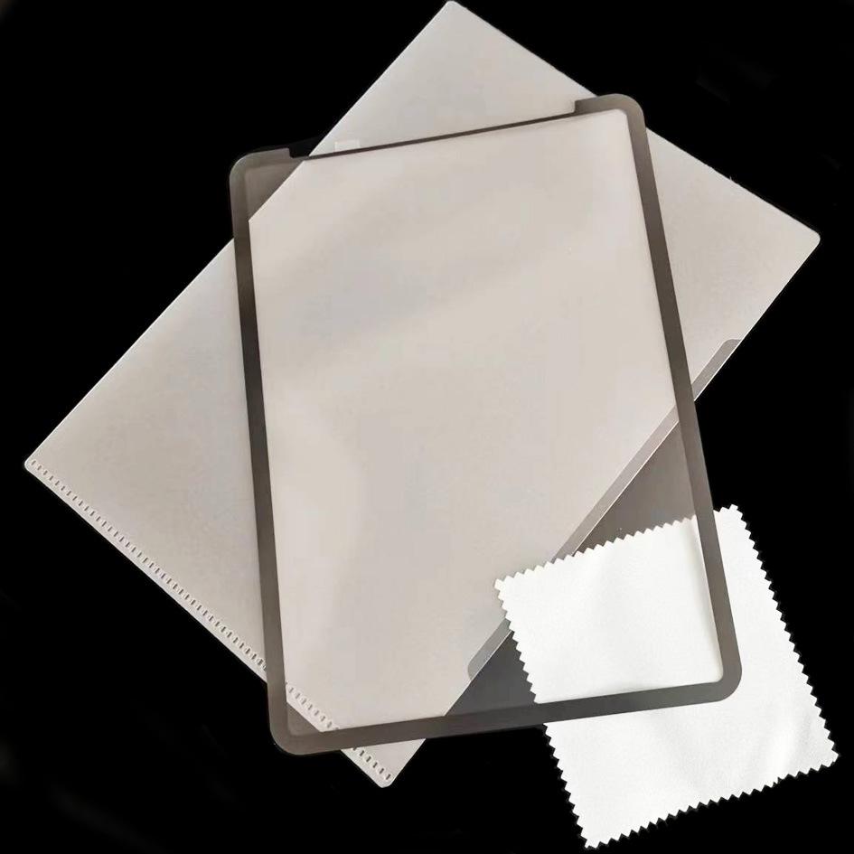 iPad Pro 11 Frame-Adhesive Paper-Like Film, Air 5 Drawing Mini 6 Nano-Adhesive Writing Film for 10.2" and 7-9 Generation.