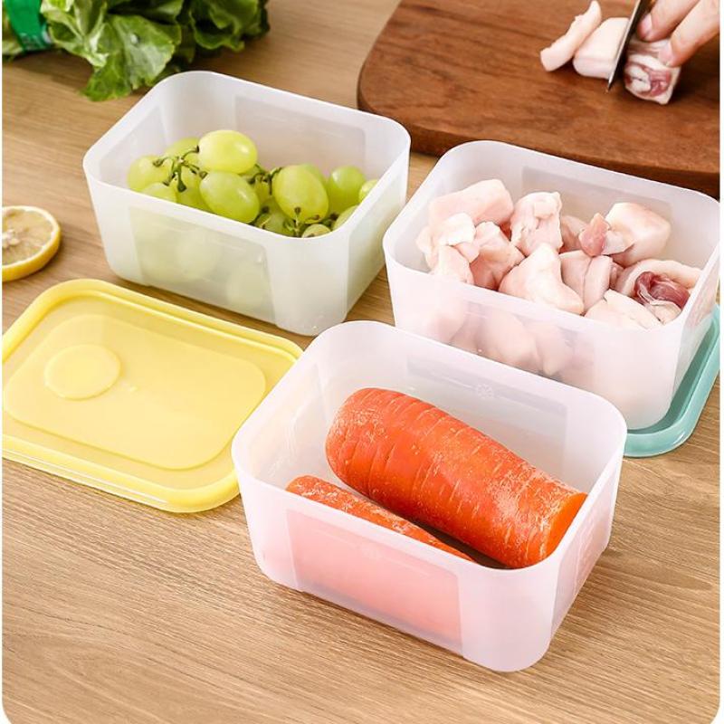 Frozen Meat Preservation Box Refrigerator Food Retain Freshness Transparent Storage Jar Home Kitchen Vegetable Storage Organizer
