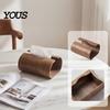 Sturdy Wooden Storage Box for Dormitory Tissue Holder, Natural Wood Organizer, Decorative Rectangular Durable Napkin Organizer Dining Room Dispenser,