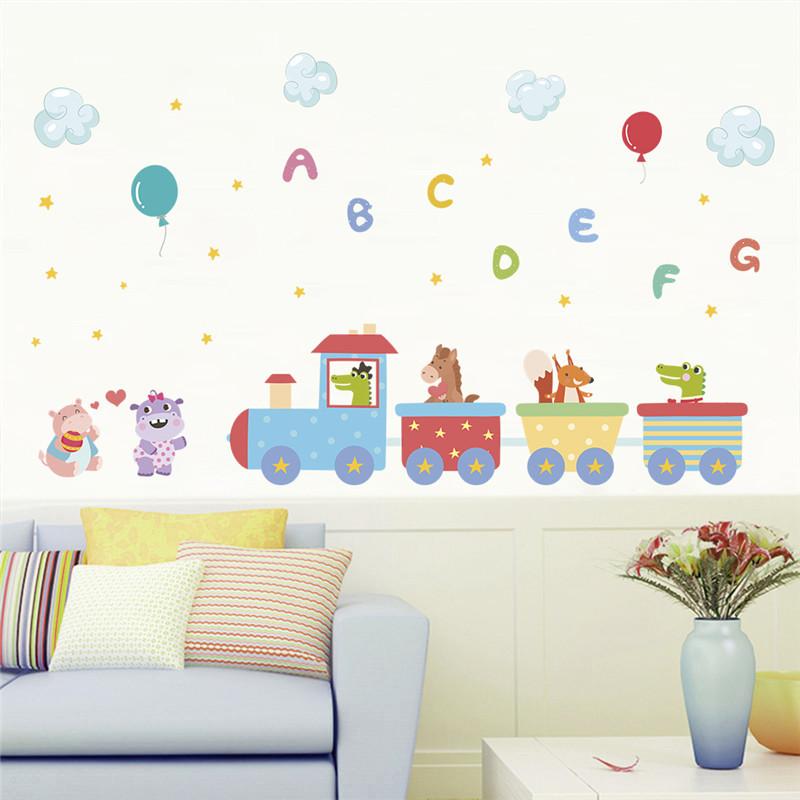 Cartoon cars children room wall stickers for kids room boy bedroom wall decals window poster 3D car wall sticker wallpaper
