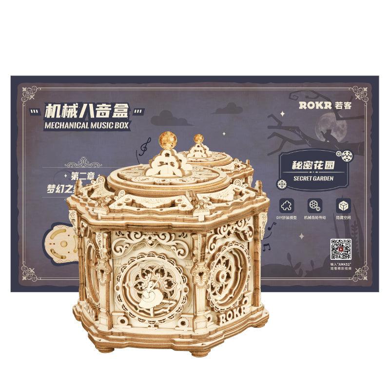 ROBOTIME ROKR 3D Puzzles Secret Garden DIY Mechanical Music Box AMK52