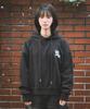 Gothic 3D Symbol Embroidered Hoodie_Black