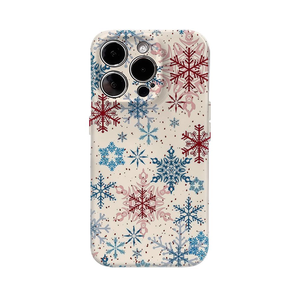 

Christmas Snowflake Fantasy Phone Case for IPhone 16 15 14 13 12 11 X XS XR XSMAX 7 8 Pro Max Plus Double-layer Back Cover IPHONE13MINI