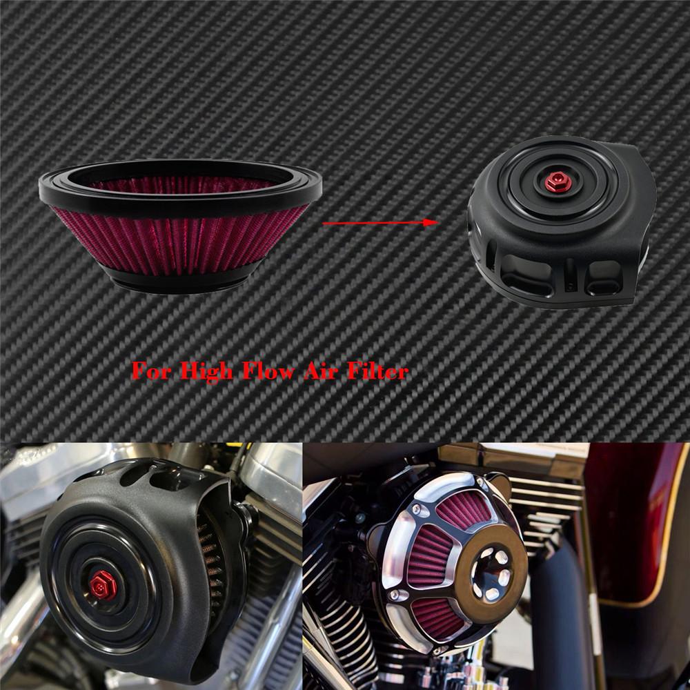 1PC Motorcycle CNC Replacement Air Cleaner Intake Filter System Inner Element For Harley Sportster XL Touring Softail Dyna FXDLS