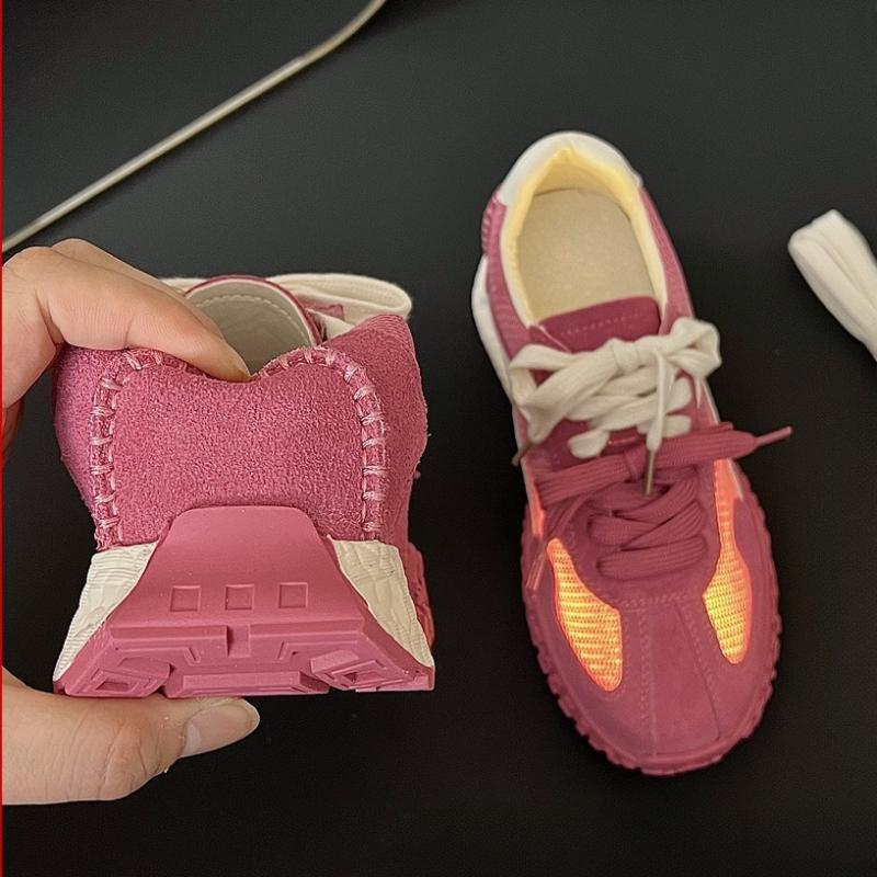 Damen klobige Schuhe Frühling Sommer atmungsaktives Mesh bequem erhöhen Höhe Schuhe trendig vielseitig lässig Plateau Sportschuhe
