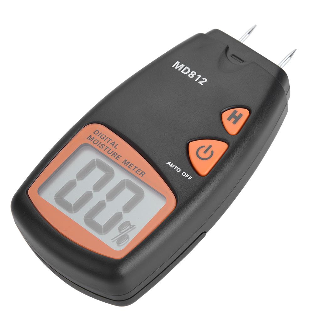 MD812 Digitales LCD 24-Pin Holzfeuchtemessgerät Tester Holz Hygrometer Feuchtigkeitsdetektor
