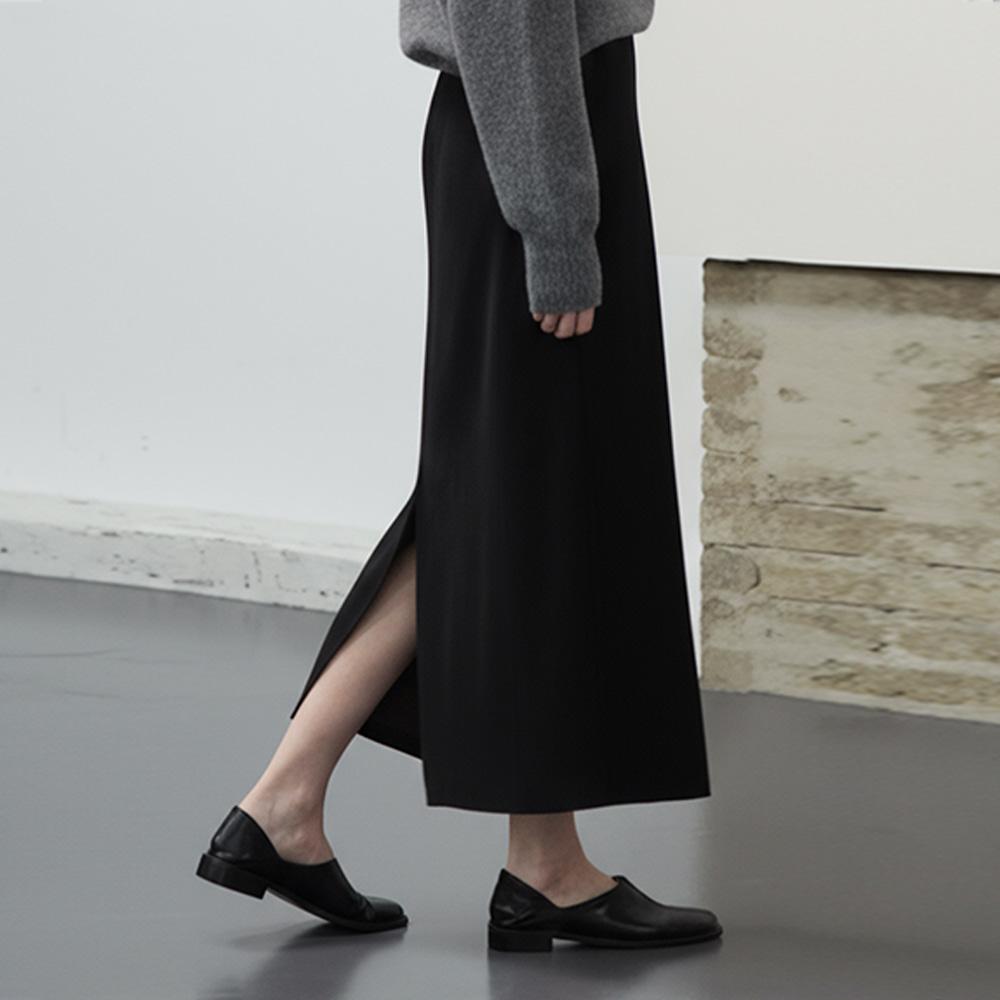 Hiikeu Small Wave Minimal Skirt_Black