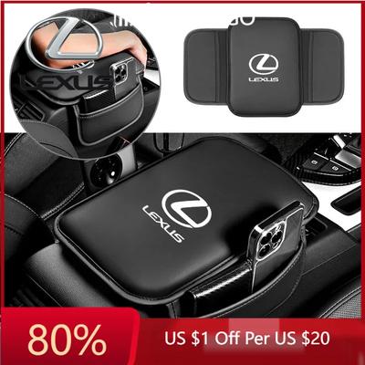 2026 Hot Interior Stickers For Fsport GX470 RX330 IS250 LX570 LX600 Ct200h RX350 ES350 Leather Car Armrest Box Pad Arm Res