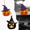 Adorable Acrylic Halloween Pumpkin Pendant For Car Interior Decoration Party Hanging Ornament