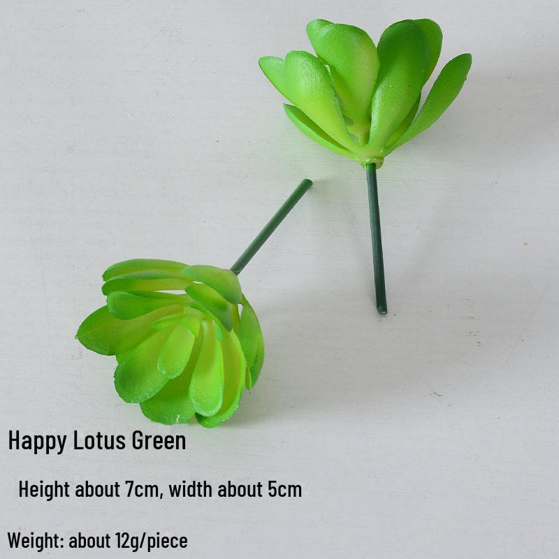Mini Flocking Artificial Succulent Bonsai for DIY Wall Decor