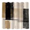 Abstract Simple Modern Shower Curtain Set Dark Brown Neutral Modern Brushstroke Art Waterproof Bathroom Curtain With Hook