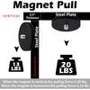 Mutuactor Neodymium Rubber Coated Magnet 8 Pack 1 4 20 Male Screw Scratch Free