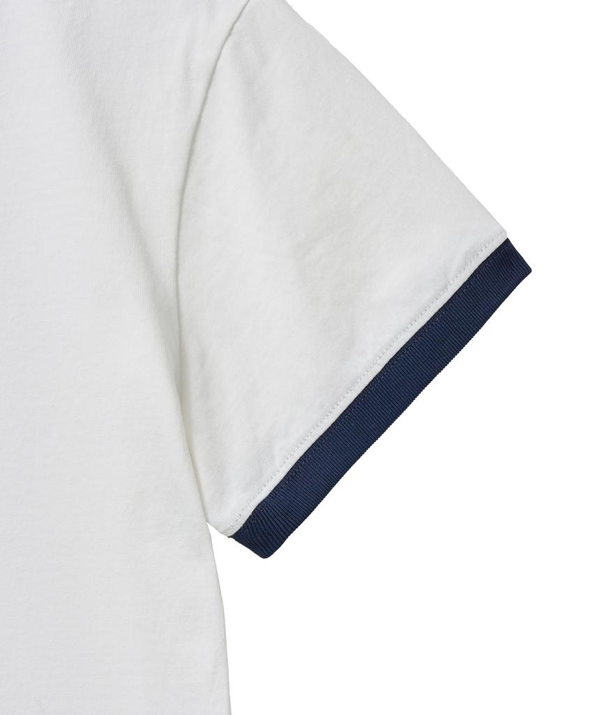 YALE Women'S Daily Comfort Ringer T-Shirt_Navy