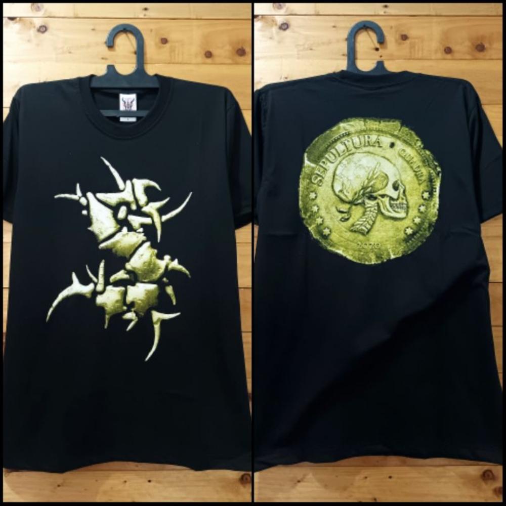 

Футболка SEPULTURA Металлическая футболка, Принтованная футболка Мужская и женская Повседневные принтованные футболки с коротким рукавом M