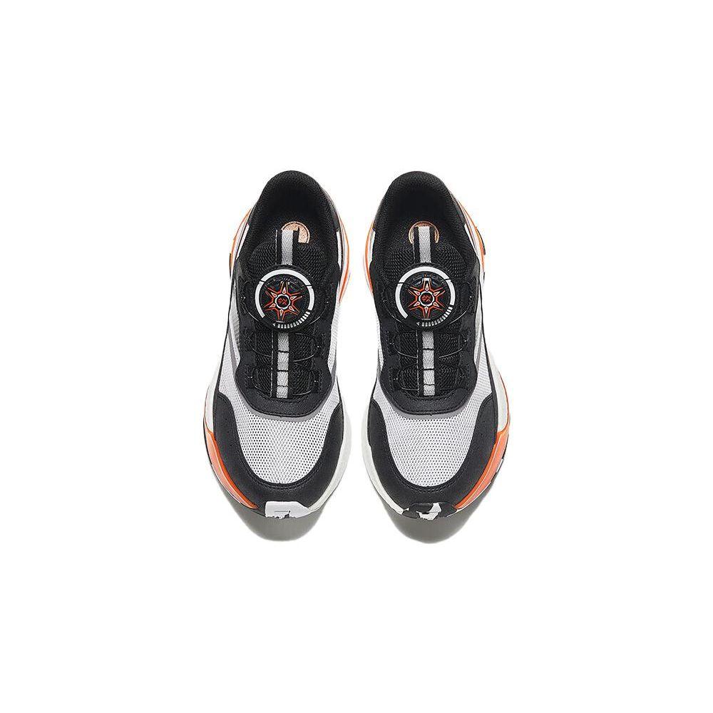 Anta Kids Sugar Cube Sports Comfortable Non-Slip Wear-Resistant Casual Shoes Kids Casual Shoes Black Gray Orange 312338806-1