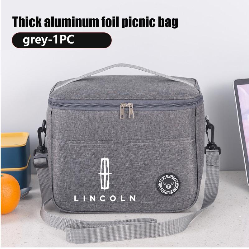 With Shoulder Strap Insulated Thickened Waterproof Lunch Bag For Lincoln Navigator MKX Nautilus Continental Corsair Voyager m2