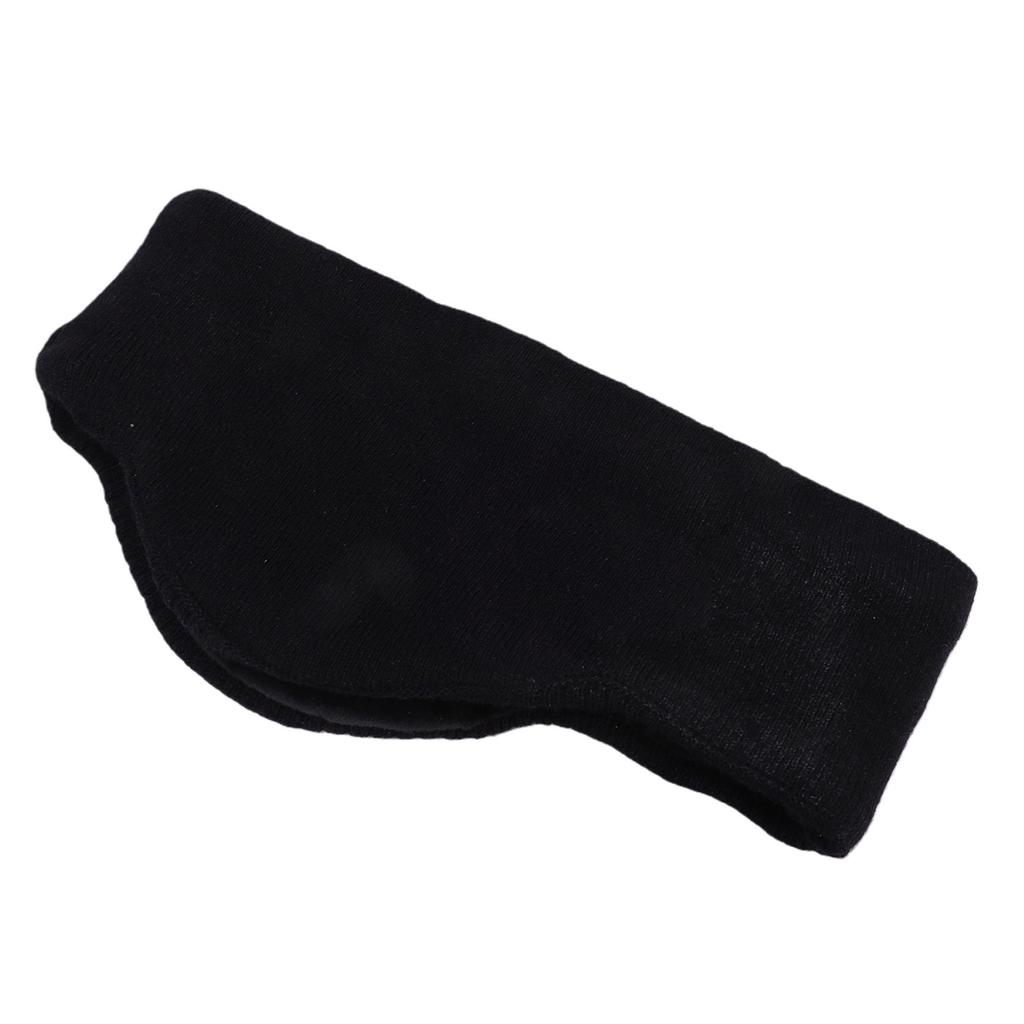 Sleeping Ear Cover Winter Warm Double Layer Noise Reducing Cozy Fleece Lined Ear Muffs for Sleeping Sports Black
