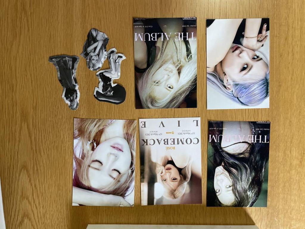 [USED] First limited edition poster included BLACKPINK ROSÉ -R- Album ROSE