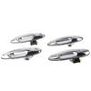 4 Peças Maçaneta de Porta Externa Cromada 69220‑60061 Substituição para Land Cruiser 1998‑2007