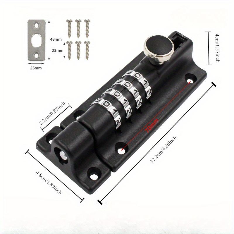 1Pc Protect Your Valuables With This 1 Piece Recodeable Combination Lock For Yard Fences Doors And Windows