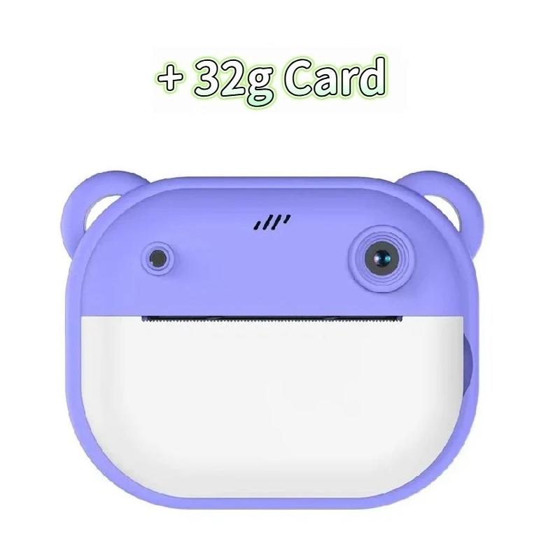 Polaroid Infantil Pode Tirar Fotos e Imprimir Mini Câmeras Digitais, Impressão Infantil Pequenas DSLRs