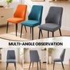 Curved Dining Chair Cover Anti-slip Backrest Protector Simple Stool Slipcover  for Home Decoration