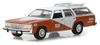 Greenlight 1988 Ford Crown Victoria Wagon with Roof Tijuana Mexico Brown and Hobby Limited Edition Scale Diecast Car Rack, Centro, Taxi, White, 1/64